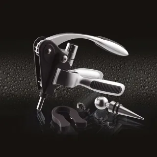 【BarCraft】瓶塞+兔耳螺旋開酒器組 / 開酒器 開瓶器 瓶塞 酒塞 鋁箔刀