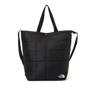 【The North Face】北面男女款黑色品牌LOGO托特包｜8F5KJK3