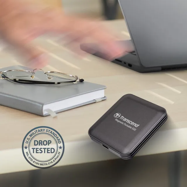 【Transcend 創見】ESD420 2TB Type C MagSafe 磁吸外接SSD行動固態硬碟 演唱會神器-玄鐵灰(TS2TESD420C)