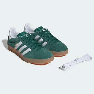 【adidas 愛迪達】GAZELLE INDOOR 運動休閒鞋 德訓鞋 滑板 復古 - Originals JI2062