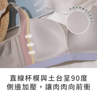 【玉如阿姨】2件組－集中爆乳美胸內衣 2色任選★0789(無鋼圈內衣 女內衣 女內著 台灣製)