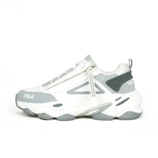 【FILA】Athens 女 運動休閒鞋 老爹鞋 緩震 舒適 白灰(5-J913Y-441)