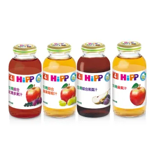 【HiPP】喜寶生機綜合果汁200mlx12入(蘋果汁、綜合黑棗汁、紅寶多果汁 口味任選)