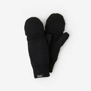 【Roots】Roots 配件- BRACEBRIDGE 翻蓋連指手套(黑色)