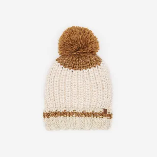 【Roots】Roots 配件- CHUNKY CABIN 球球毛帽(燕麥色)