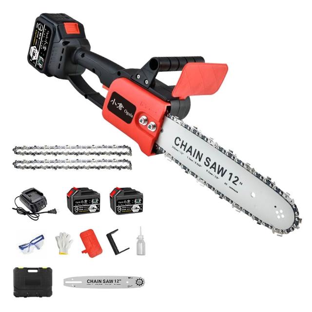 【Ogula 小倉】12寸電鏈鋸 伐木鋸 電動鋸子 BSMI電池R3E558（十五節兩電）(無刷電機/無級變速/輕量化設計)