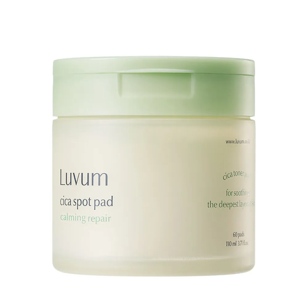 【Luvum】積雪草幼苗半月棉片 60片 舒緩 鎮靜 修護 保濕 敏感肌適用 官方直營(棉片)