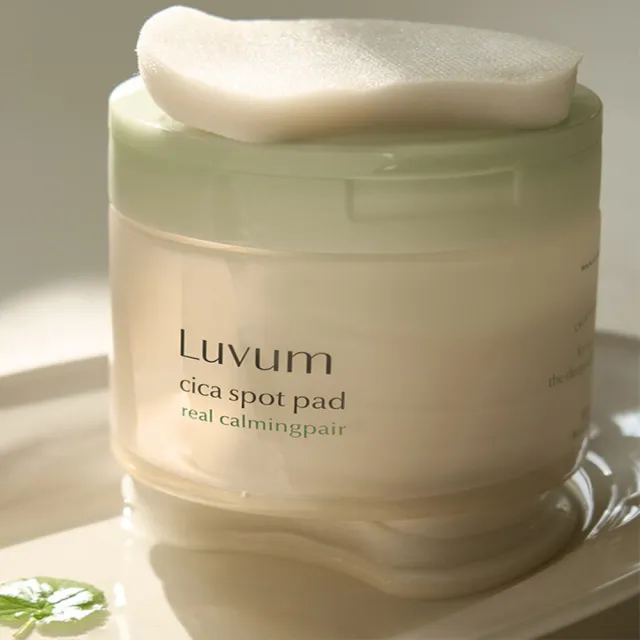 【Luvum】積雪草幼苗半月棉片 60片 舒緩 鎮靜 修護 保濕 敏感肌適用 官方直營(棉片)