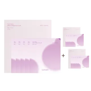 【Luvum】植物膠原冰凝膠面膜5片 三入組 緊緻 提亮 補水 保濕 官方直營(面膜)