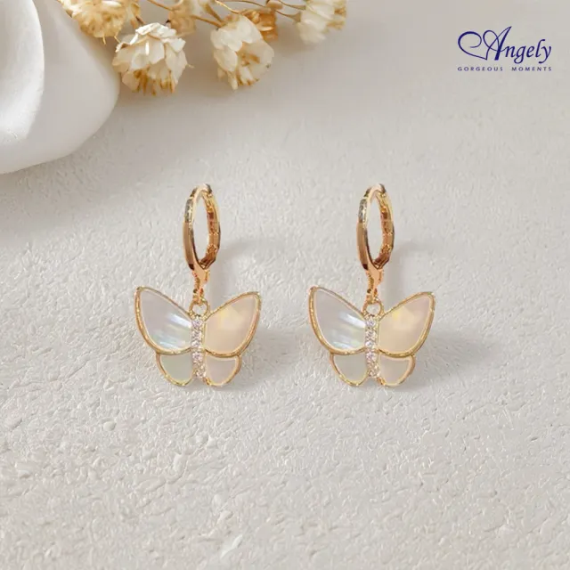 【Angely】秀氣可愛蝴蝶耳環