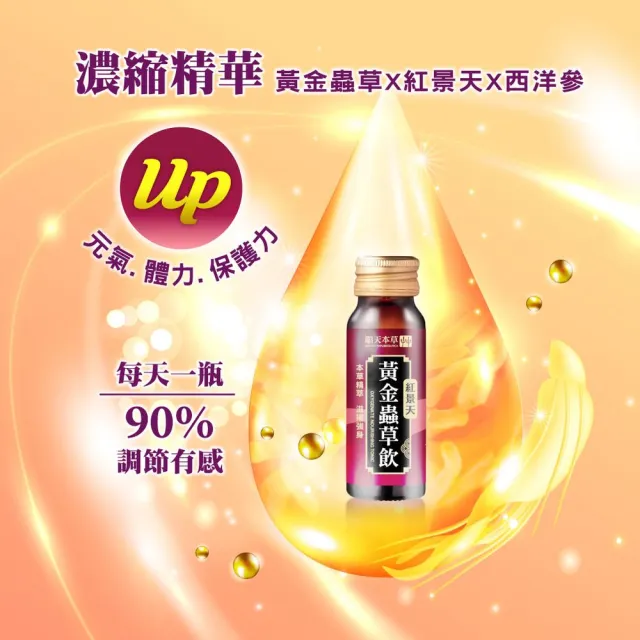 【順天本草】黃金蟲草飲禮盒 紅景天添加(18ml/瓶x6入 蛹蟲草子實體 紅景天 粉光參) 中秋禮盒 中秋送禮