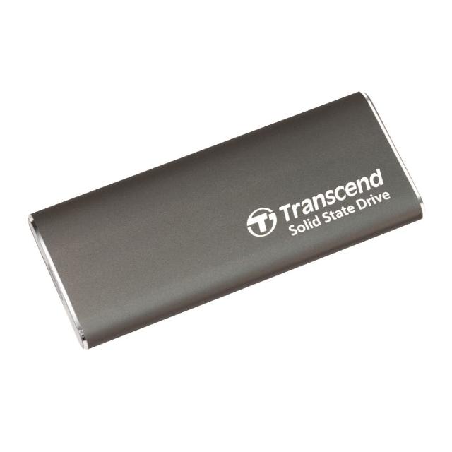 【Transcend 創見】ESD265C 500GB USB3.2/Type C 輕薄雙介面外接SSD行動固態硬碟-玄鐵灰(TS500GESD265C)