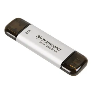 【Transcend 創見】ESD310S 2TB USB3.2 雙介面 外接SSD行動固態硬碟-極光銀(TS2TESD310S)