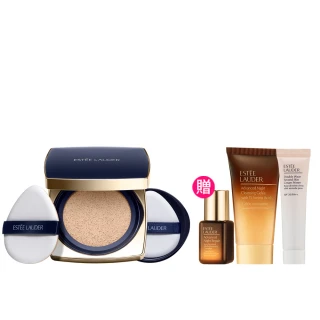 【Estee Lauder 雅詩蘭黛】粉持久完美鎖妝氣墊粉餅SPF45(一盒兩蕊/IU同款/防曬/週年慶)