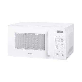 【Artisan 奧堤森】23L微電腦平台式燒烤微波爐 霧白 MW2301