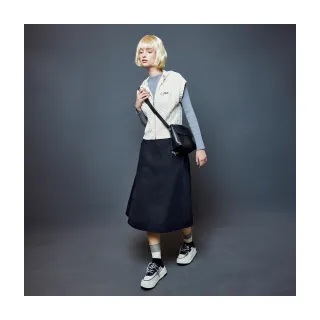 【Le Polka】簡約刺繡輕盈A字中長裙-女