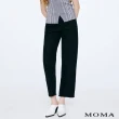 【MOMA】M+  復古金釦棉質牛仔錐形褲(黑色)