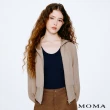 【MOMA】挺舒適空氣棉泡泡袖短版連帽外套(兩色)