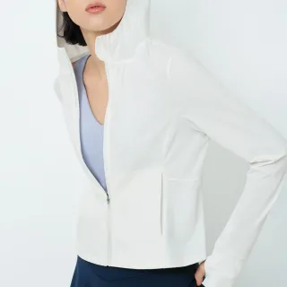 【Triumph 黛安芬】Athleisure 城市律動系列 輕感修身運動外套(簡約白)
