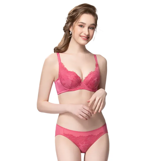【Swear 思薇爾】買一送一2件組花漫系列B-E罩蕾絲包覆女內衣(2色各1)