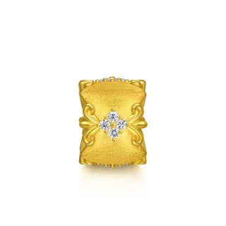 【點睛品】復古鳶尾花 鑽石黃金串珠