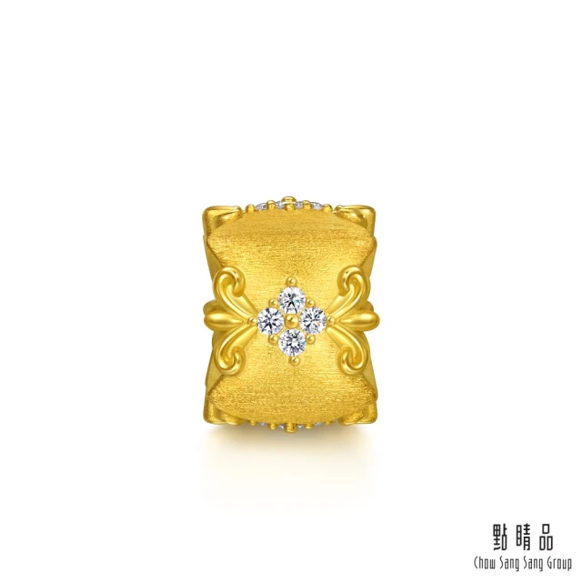 【點睛品】復古鳶尾花 鑽石黃金串珠