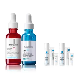 【理膚寶水】彈潤撫紋超值雙入組 B3 A醇緊緻抗痕精華 30ml+極效B5彈潤超修復精華 30ml_C(AB小紅瓶)