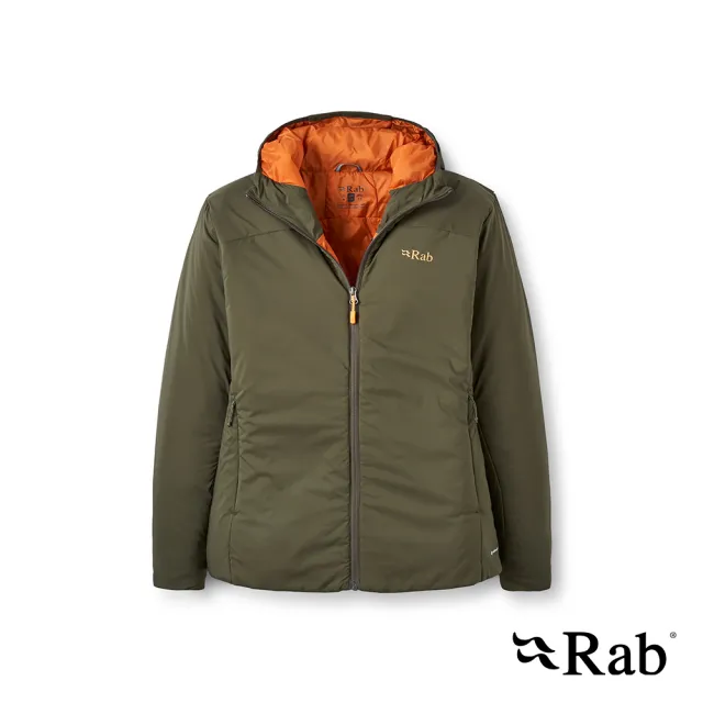 【RAB】Xenair Alpine Jacket 輕量防風透氣化纖連帽外套 女款 軍綠 #QIP18