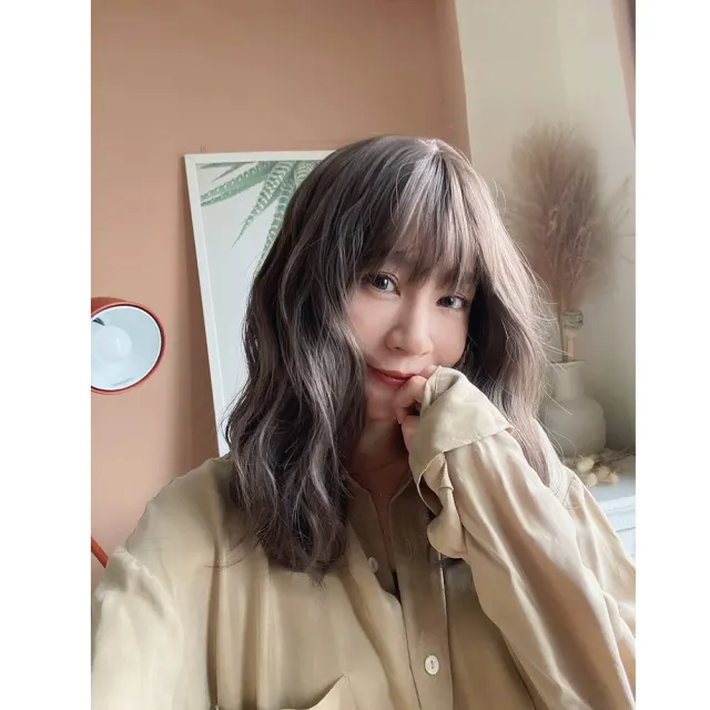 【魔髮樂】全頂假髮 40-50CM捲髮 JH148(水波紋捲髮 中長髮 仿真假髮 韓系假髮)
