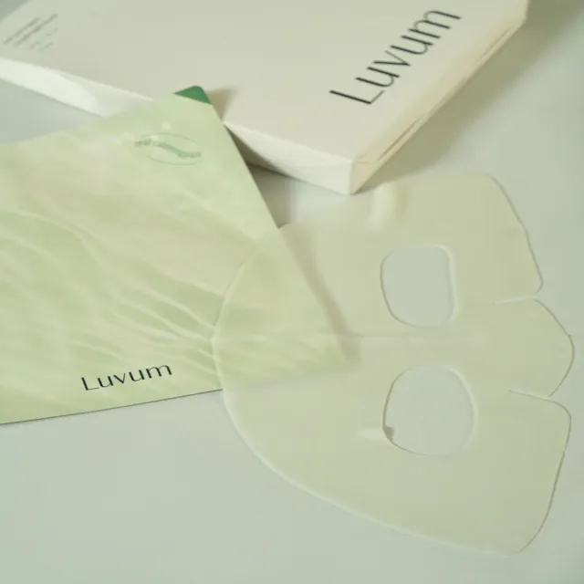 【Luvum】敏感肌囤貨組 積雪草幼苗冰凝膠面膜5片 八入組 鎮靜 舒緩 補水 官方直營(面膜 凝膠面膜)