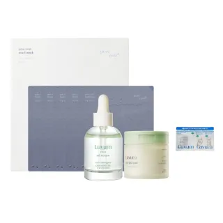 【Luvum】毛孔修護組 積雪草精華油30ml+半月棉片60片+泥漿面膜5片 深層修護 清潔 官方直營(官方直營)