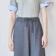 【en-suey 銀穗】網路限定 休閒抽繩西裝寬管長褲-女
