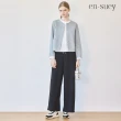 【en-suey 銀穗】網路限定 休閒抽繩西裝寬管長褲-女