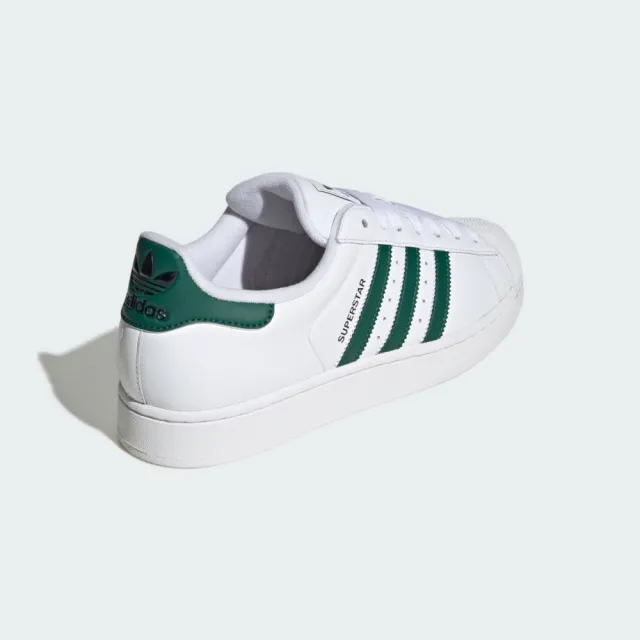 【adidas 愛迪達】愛迪達 Superstar II 男 運動休閒鞋 經典 貝殼頭 白綠(JQ4730)