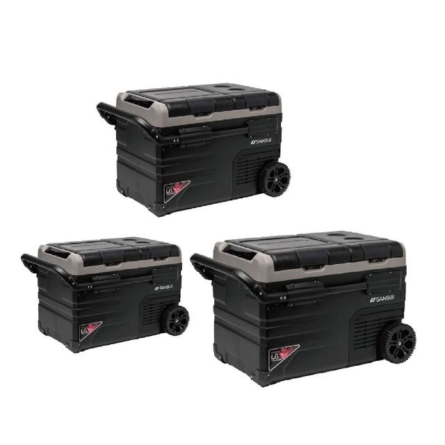 【SANSUI 山水】雙槽雙溫控雙開門車用行動冰箱 SL-G35N(悠遊戶外)