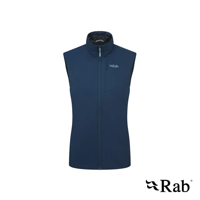 【RAB】Xenair Vest 輕量防風透氣化纖立領背心 女款 暴風藍 #QIP20