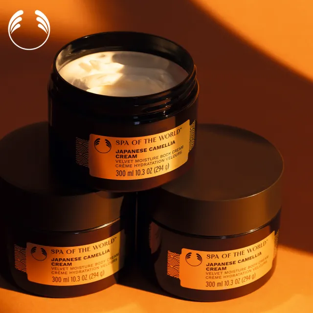 【THE BODY SHOP 美體小舖】日本SPA山茶花鎖水美膚霜-300ML(身體霜/身體乳)