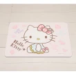 【巴芙洛】2入 組日本三麗鷗皮革軟硅藻土吸水地墊40*60再送2杯墊(美樂蒂/布丁狗/hello kitty正版授權)