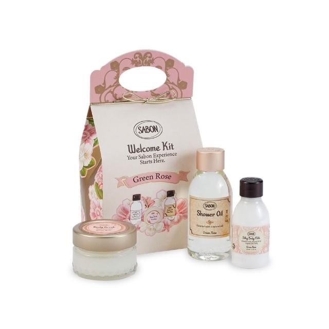 【SABON】官方直營 明星三部曲推薦組禮盒(沐浴油100ml+身體磨砂膏60g+絲綢身體乳50ml)