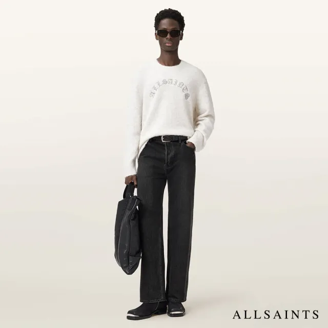 【ALLSAINTS】CURV 寬鬆羊毛針織上衣-白 M020KD(寬鬆版型)