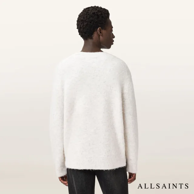 【ALLSAINTS】CURV 寬鬆羊毛針織上衣-白 M020KD(寬鬆版型)
