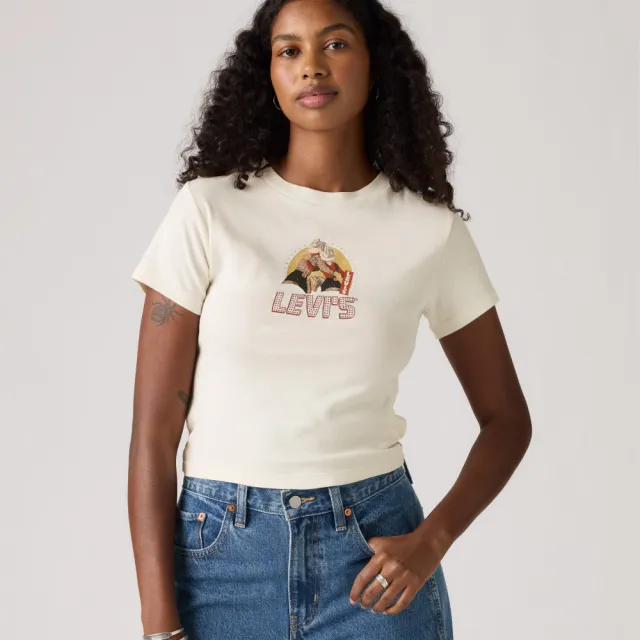 【LEVIS】牛仔印花 短袖 女生上衣 熱賣單品 A8798-0059