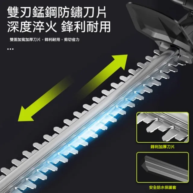 【艾嘉圖】電動綠籬修剪機(充電式剪茶葉茶樹修枝機采茶機 綠化園林樹木修剪機 壹電（雙刃）)