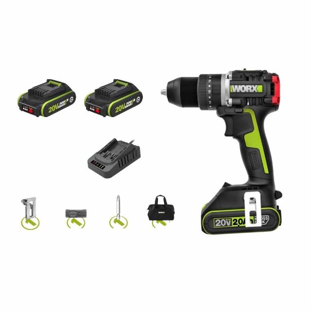 【WORX 威克士】20V 無刷鋰電 13mm 70N.m 震動衝擊鑽(WU369X)
