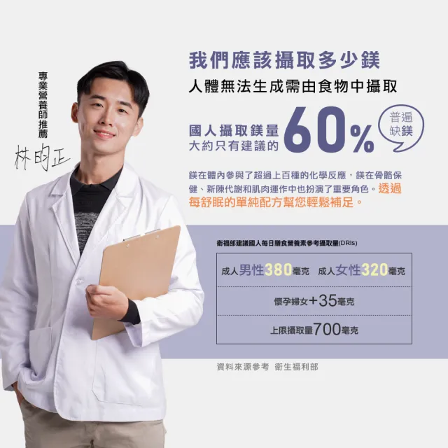 【YUNBO 澐上】每舒眠錠3入組 60錠/罐(幫助入睡 檸檬酸鎂 贈品隨附)