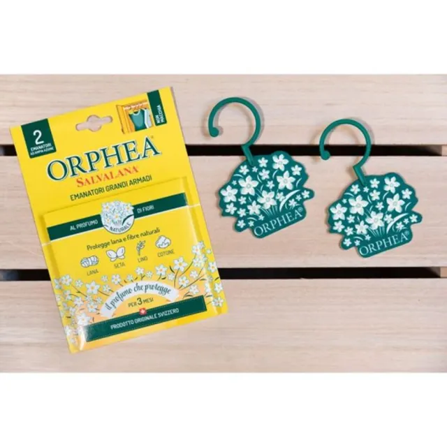 【ORPHEA 歐菲雅】書籤式衣物掛片+掛耳式衣物吊片(可取代樟腦丸、增添衣物香味)