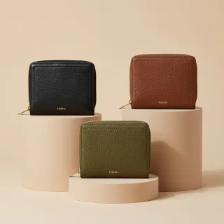 【FOSSIL 官方旗艦館】Logan 迷你多功能真皮RFID防盜短夾  出國必備 雙12限定(多色可選)