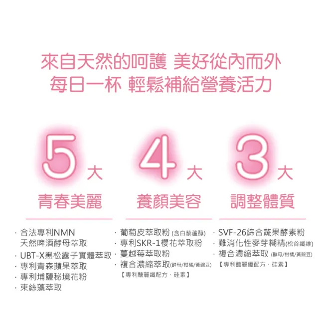 【AQUA C. 花漾皙】花孅飲(養顏美容 蔓越莓萃取 15包/盒 素食可食)