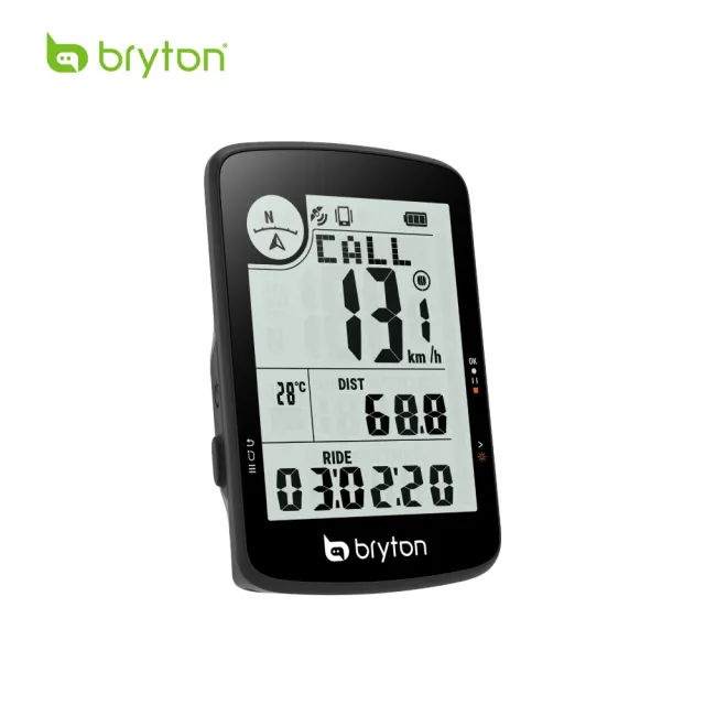【BRYTON官方直營】Bryton Rider 17E GPS自行車訓練記錄器(GPS大螢幕入門車錶)