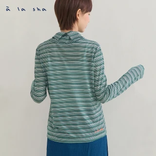 【a la sha】翻領舒適內搭上衣